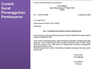 Contoh
Surat
Penangguhan
Pembayaran
 