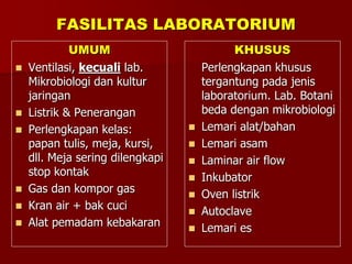 TEKNIK LABORATORIUM PENDAHULUAN Pakai.ppt