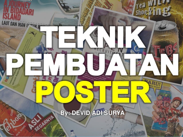 Teknik Poster Yang Dibuat Dengan Cara Dicat Adalah Lakaran