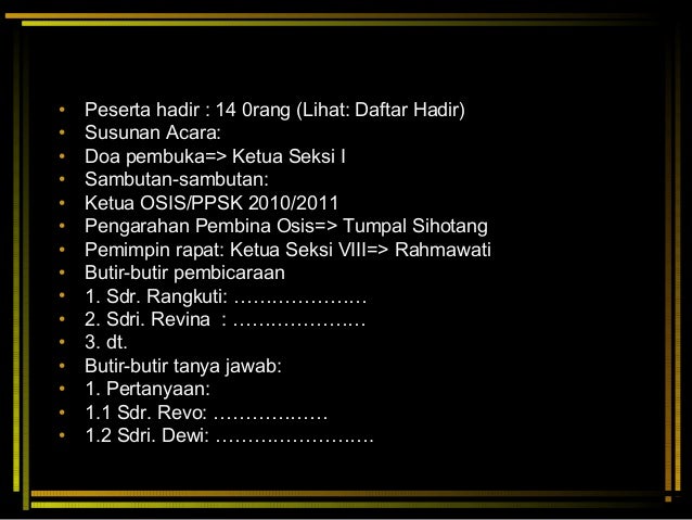 Contoh Susunan Acara Natal Contoh Tor