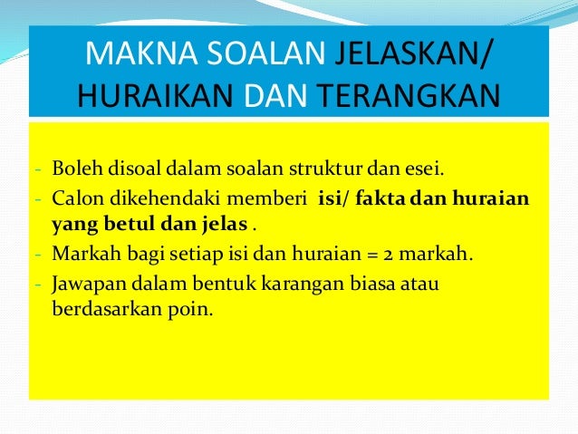 Contoh Soalan Karangan Esei - Selangor r