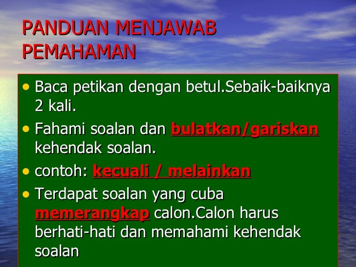 Contoh Soalan Bahagian C Upsr - Persoalan p