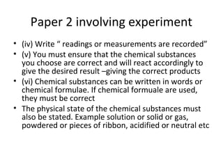 Teknik menjawab kimia