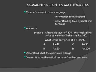 Telecommunication Math Examples Teknik Menjawab Matematik | PPT