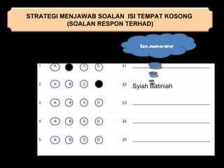Teknik Menjawab Pendidikan Islam Spm Kertas 1 2011