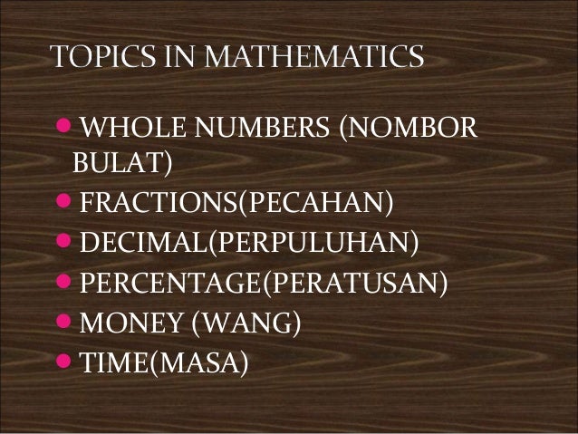 Contoh Soalan Objektif Matematik Tahun 1 - Terengganu w