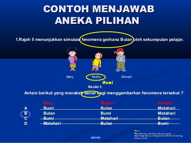 Contoh Soalan Objektif Aneka Pilihan - Selangor a