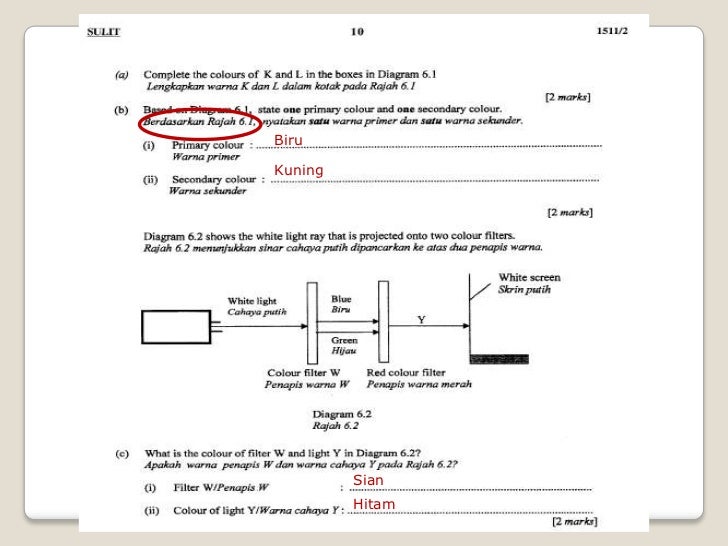 Teknik menjawab soalan sains