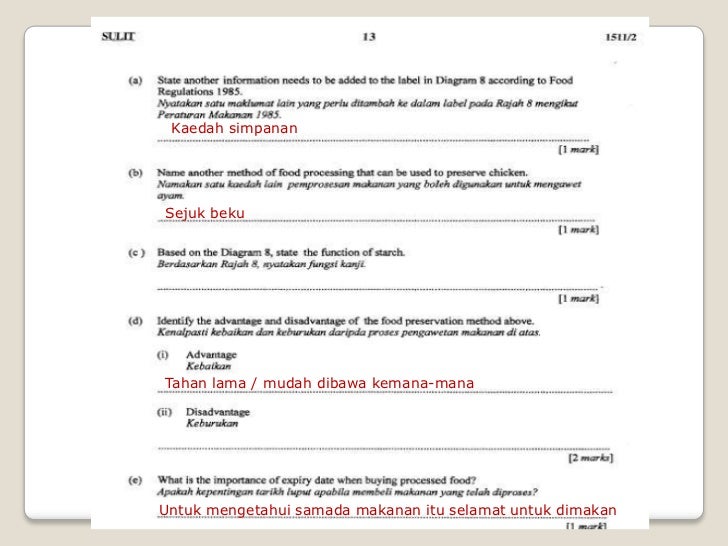 Teknik menjawab soalan sains