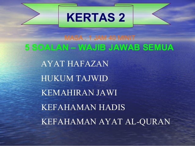Teknik menjawab spm baru