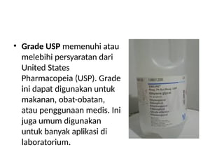 Usp Grade System Teknik Pembuatan Larutan dan Penggunaan Neraca Analitik dalam ...