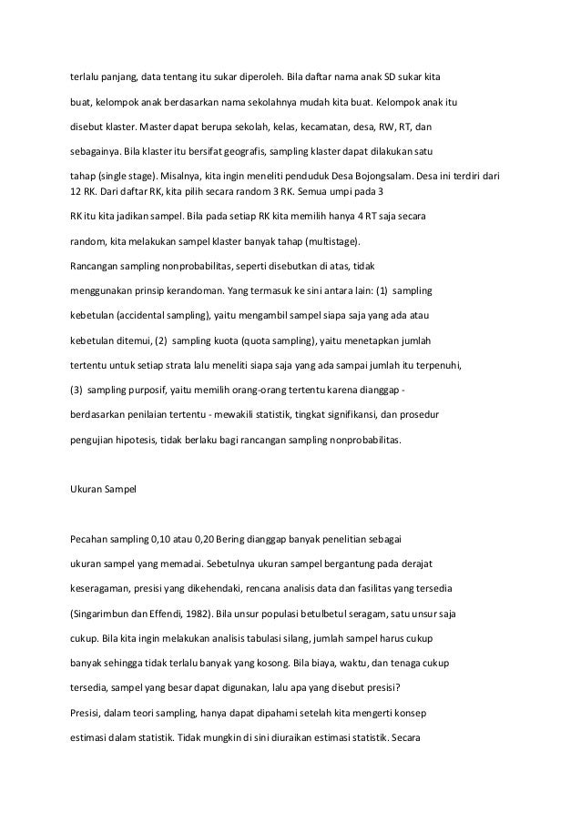 Teknik penarikan sampel