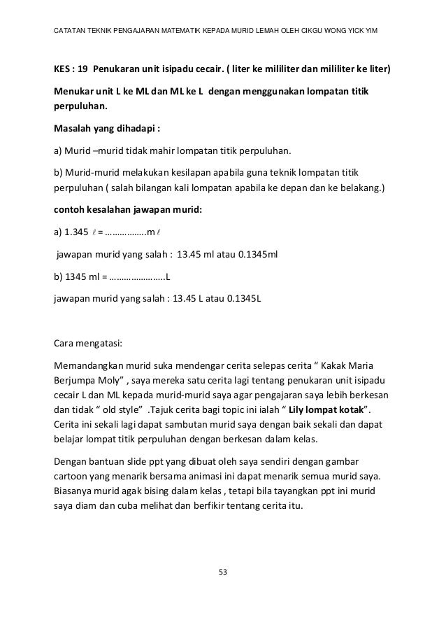 Teknik pengajaran dan pembelajaran matematik tahap 2 Teknik pengajaran dan pembelajaran matematik tahap 2