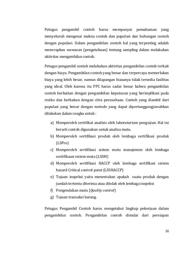 Teknik Pengambilan Contoh