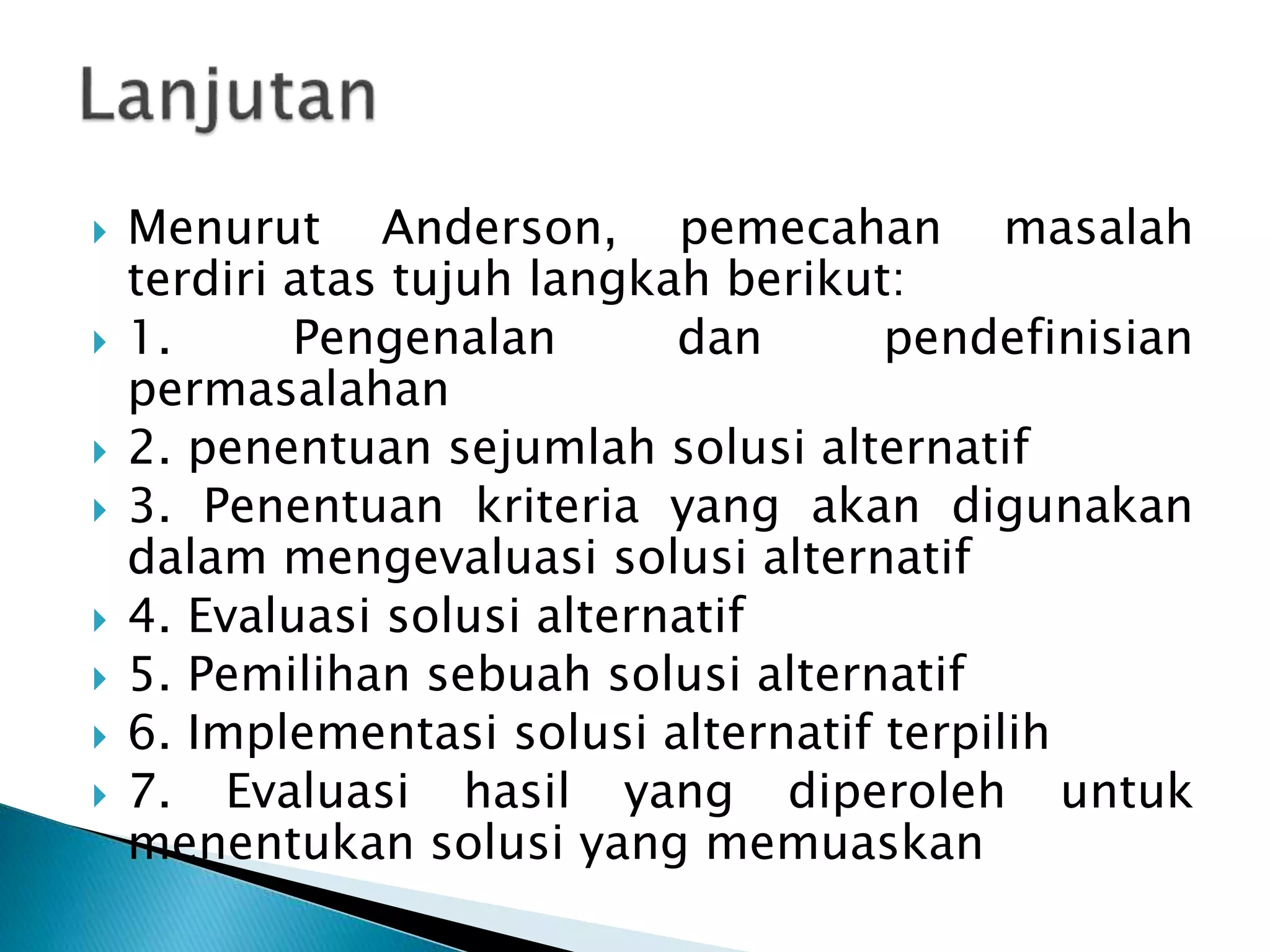 Teknik Pengambilan Keputusan | PPTX