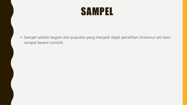 Teknik pengambilan sampel