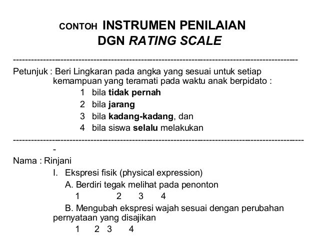 Contoh Grafik Rating Scale Contoh Soap