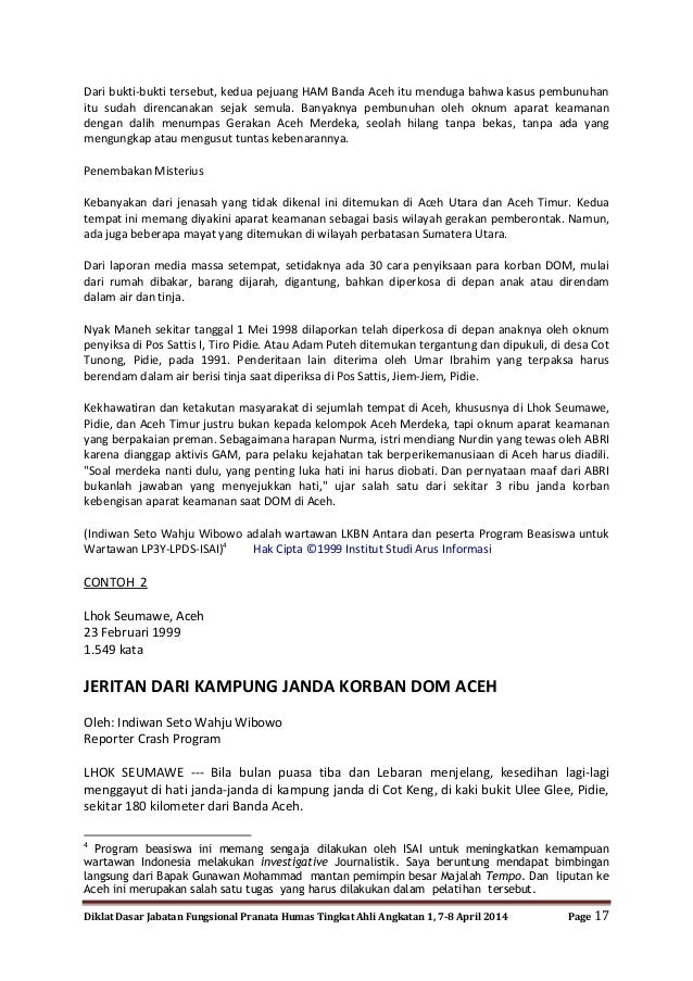 Teknik Penulisan Berita Dan Feature