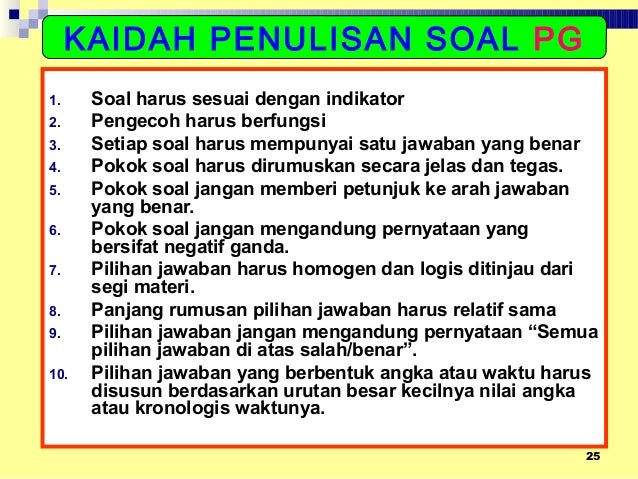 Teknik penulisan & analisis soal