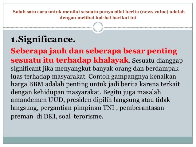 Teknik penulisan berita oleh Indiwan seto wahyu wibowo