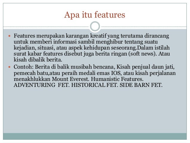 Teknik penulisan berita dan feature