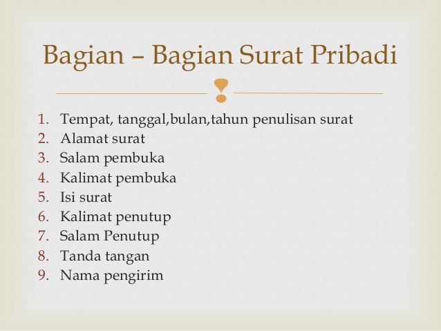Teknik penulisan surat