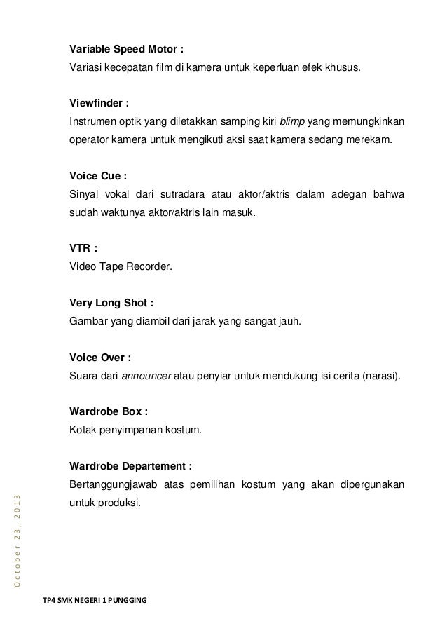 Istilah Dalam Broadcasting