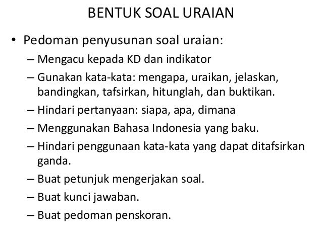 Teknik penyusunan tesa hasil belajar pai (sukiman)