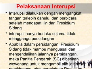 TEKNIK PERSIDANGAN UNTUK ORGANISASI AGAR TERTIB | PPTX