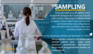 Teknik Sampling sanitasi dan penendalian penyakit pptx. | PPTX
