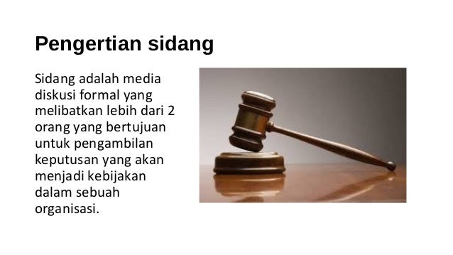 Teknik sidang