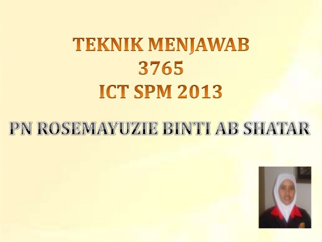 TEKNIK MENJAWAB