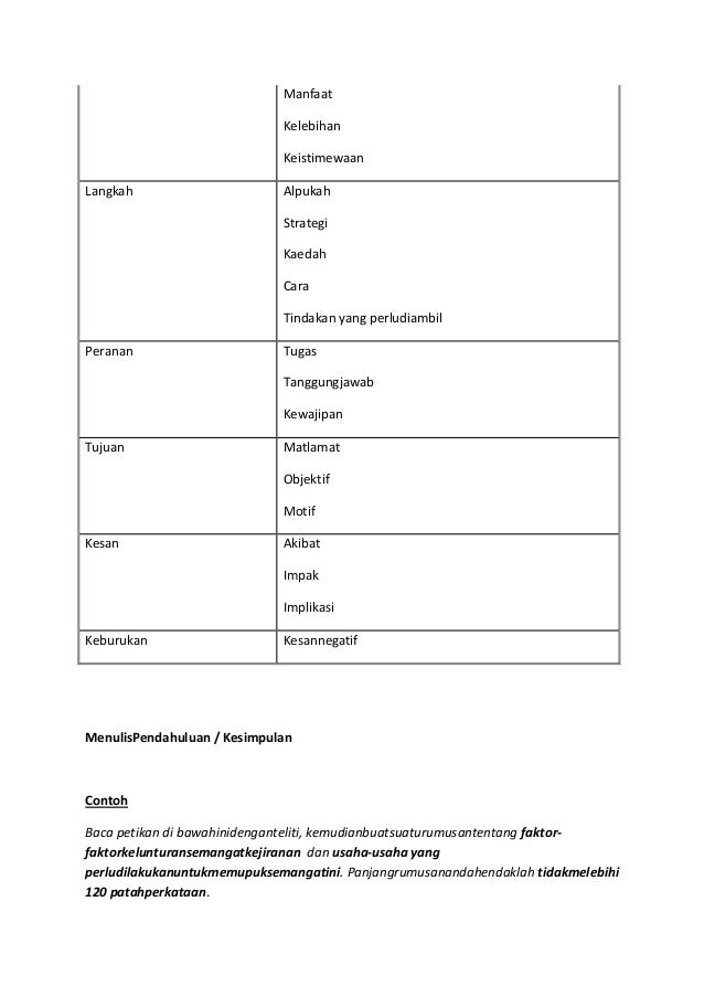 Teknik menulis rumusan