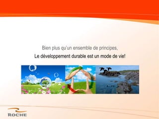 Les organisations doivent porter une attention particulière aux exigences de la société et tenir compte des impacts sociaux, environnementaux  et économiques de leurs activités. La contribution au développement durable est un objectif primordial de toute organisation engagée dans la responsabilité sociale Cette notion nécessite le développement et l’application de nouvelles méthodes de gestionLe développement durable n’est pas quelque chose que l’on fait pour soi, on le fait parce que nous sommes à la croisée des chemins. Le développement durablec’est choisir la planète où l’on veut vivre!