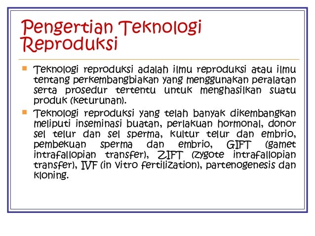 Teknologi reproduksi
