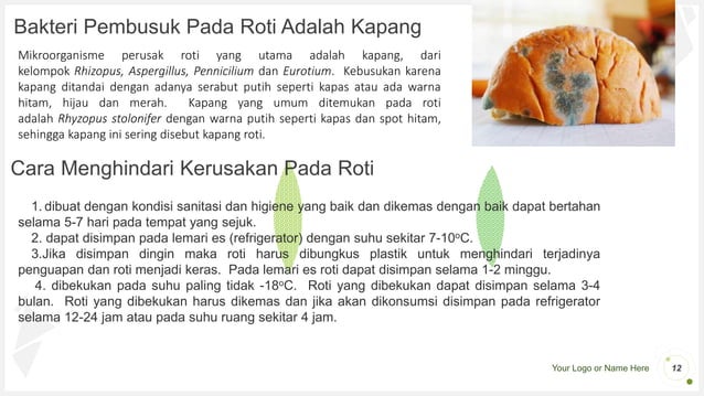 Teknologi Fermentasi Pada Pembuatan Roti | PPTX