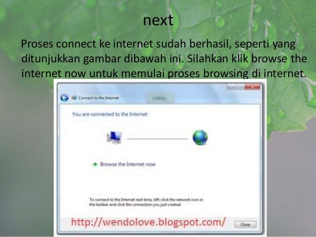 Cara Menyambungkan Komputer Ke Internet Dengan Dial Up