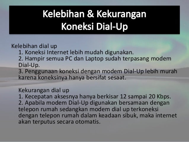 Cara Menyambungkan Komputer Ke Internet Dengan Dial Up