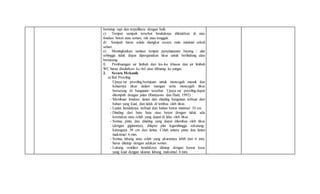 bertutup rapi dan terpelihara dengan baik.
c) Tempat sampah tersebut hendaknya diletakkan di atas
fondasi beton atau semen, rak atau tonggak.
d) Sampah harus selalu diangkut secara rutin minimal sekali
sehari.
e) Meningkatkan sanitasi tempat penyimpanan barang / alat
sehingga tidak dapat dipergunakan tikus untuk berlindung atau
bersarang.
f) Pembuangan air limbah dari los-los khusus dan air limbah
WC harus disalurkan ke riol atau dibuang ke sungai.
2. Secara Mekanik
a) Rat Proofing
Upaya rat proofing bertujuan untuk mencegah masuk dan
keluarnya tikus dalam ruangan serta mencegah tikus
bersarang di bangunan tersebut. Upaya rat proofing dapat
ditempuh dengan jalan (Ristiyanto dan Hadi, 1992) :
- Membuat fondasi, lantai dan dinding bangunan terbuat dari
bahan yang kuat, dan tidak di tembus oleh tikus.
- Lantai hendaknya terbuat dari bahan beton minimal 10 cm.
- Dinding dari batu bata atau beton dengan tidak ada
keretakan atau celah yang dapat di lalui oleh tikus.
- Semua pintu dan dinding yang dapat ditembus oleh tikus
(dengan gigitannya), dilapisi plat logamhingga sekurang-
kurangnya 30 cm dari lantai. Celah antara pintu dan lantai
maksimal 6 mm.
- Semua lubang atau celah yang ukurannya lebih dari 6 mm,
harus ditutup dengan adukan semen.
- Lubang ventilasi hendaknya ditutup dengan kawat kasa
yang kuat dengan ukuran lubang maksimal 6 mm.
 