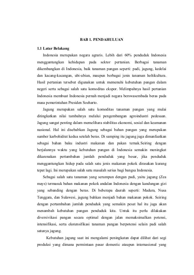 Teknologi Produksi Tanaman Jagung