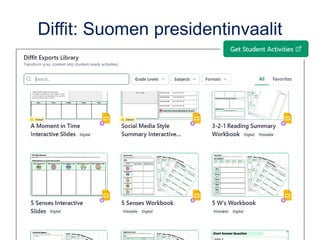 Diffit: Suomen presidentinvaalit
 