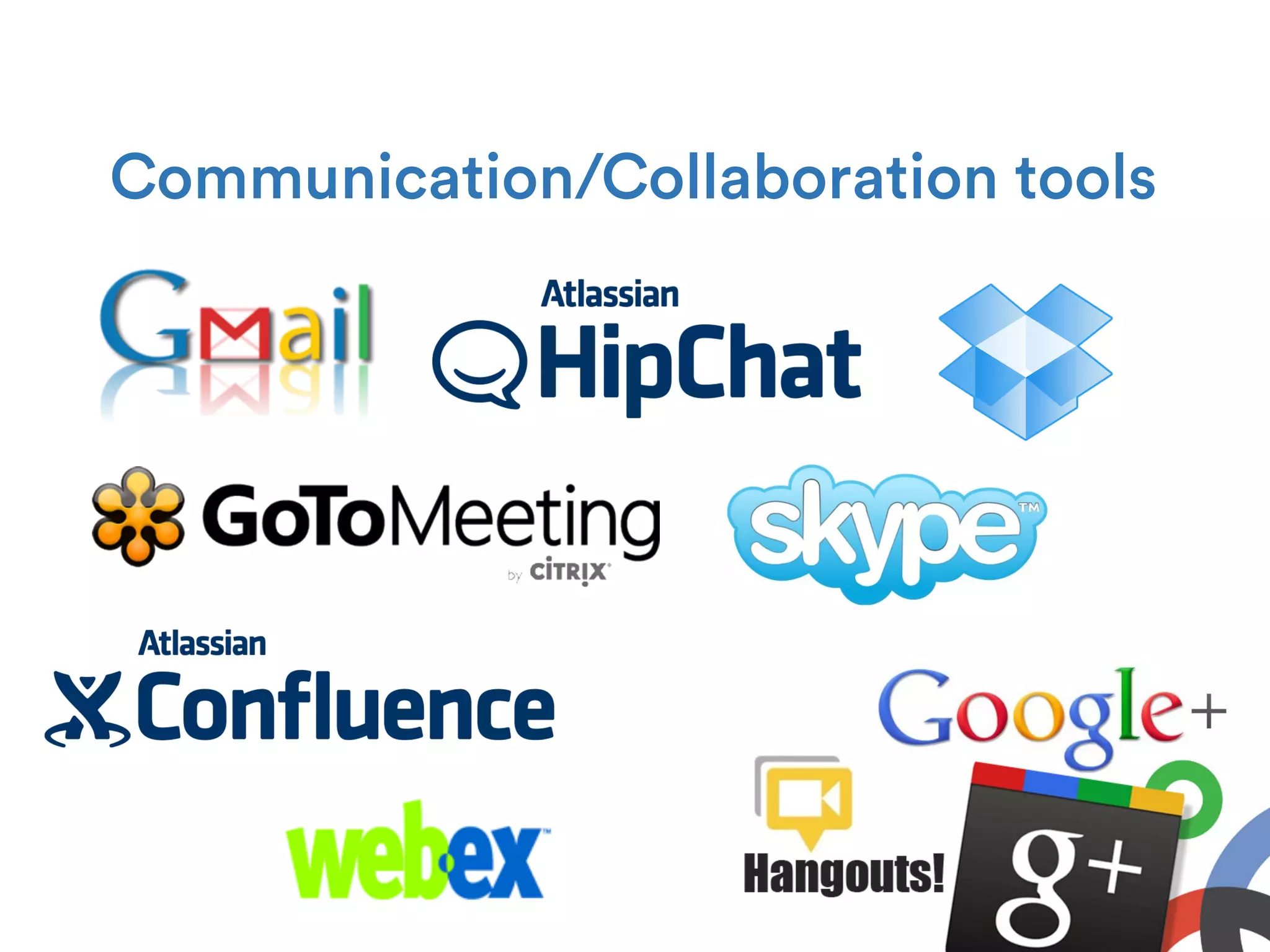 Communication/Collaboration tools
 