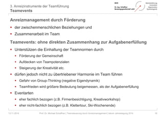 Teamsteuerung durch Anreizmanagement __ tekom-Jahrestagung 2014