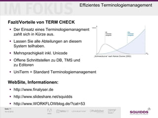 Effizientes Terminologie Management