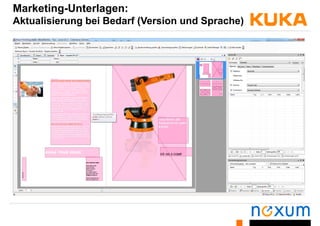 Marketing-Unterlagen:
Aktualisierung bei Bedarf (Version und Sprache)g ( p )
 