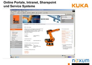 Online Portale, Intranet, Sharepoint
und Service Systemeund Service Systeme
 
