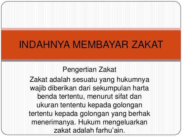 Tekpen Ppt Indahnya Berzakat