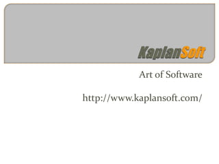 Art of Software
http://www.kaplansoft.com/
 