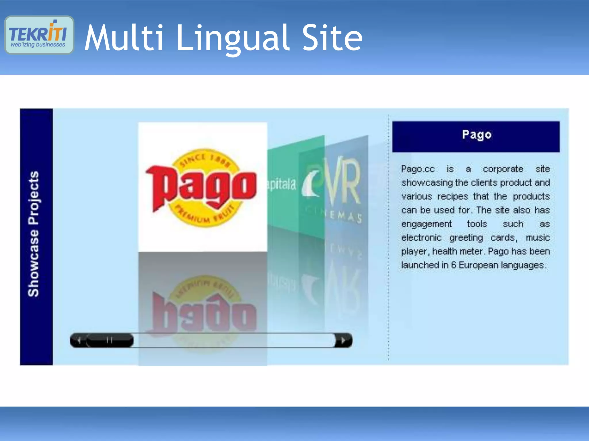 Multi Lingual Site
 