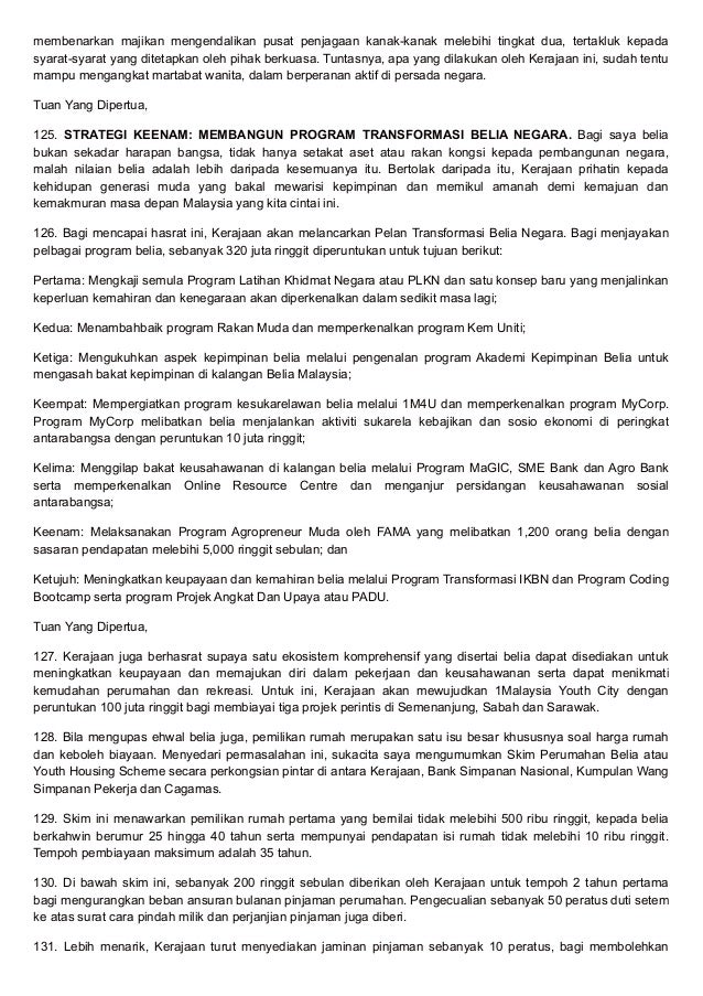 Ucapan Penuh Budget 2015 Najib Razak